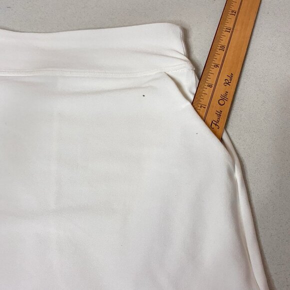 Nike Golf Skort Womens X Large White Pull On Pockets Black Swoosh Golf Team - Picture 8 of 11